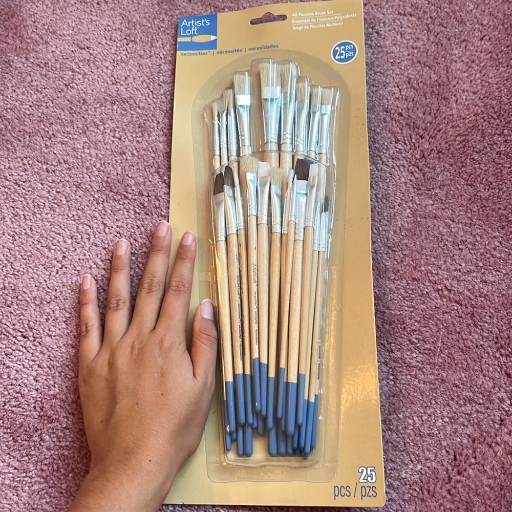 Artist’s Loft All-Purpose Brush Set NWT 25 Pieces for Oils, Watercolor, Acrylics - Picture 2 of 5